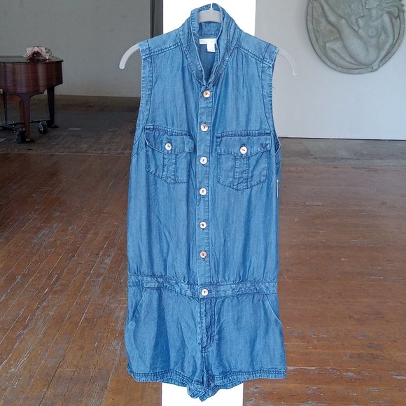 True Religion Pants - True Religion chambray short romper